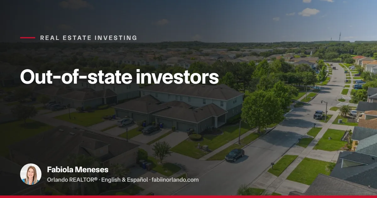 Why Orlando Is Attracting Out-of-State Investors